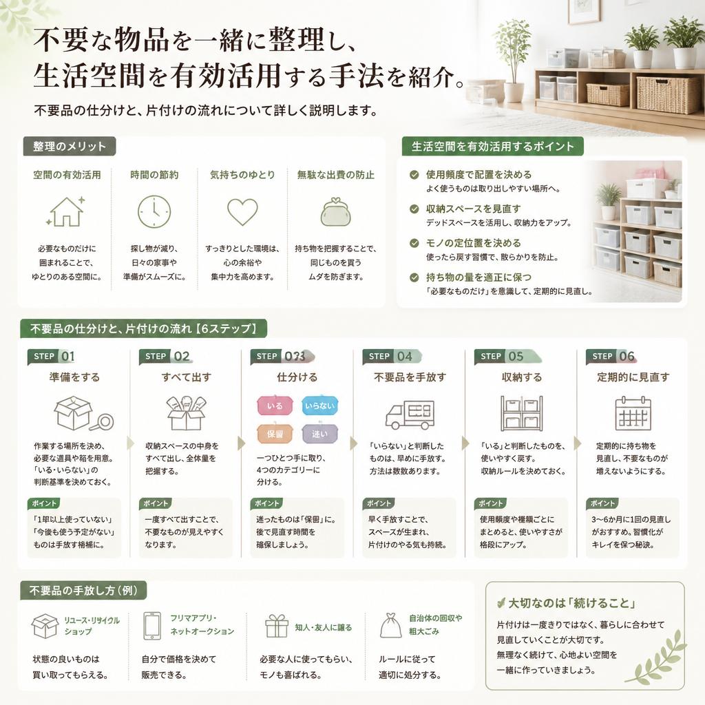 ご家庭の不用品、一緒に整理しませんか？
