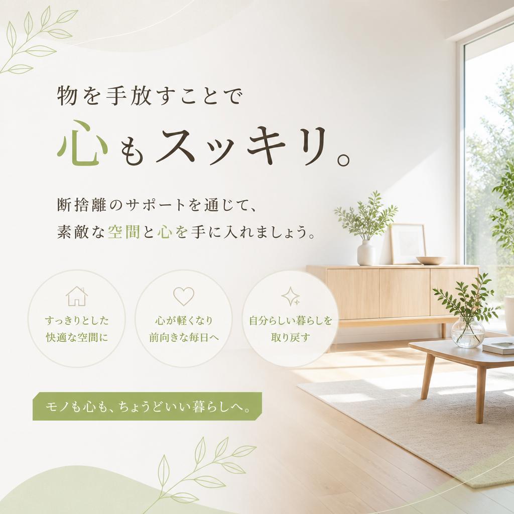 断捨離で心の整理を