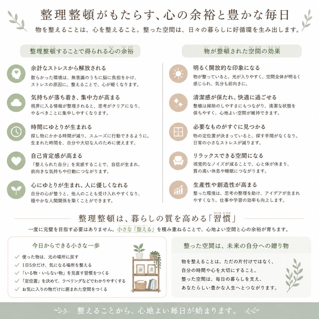 整理整頓のメリット