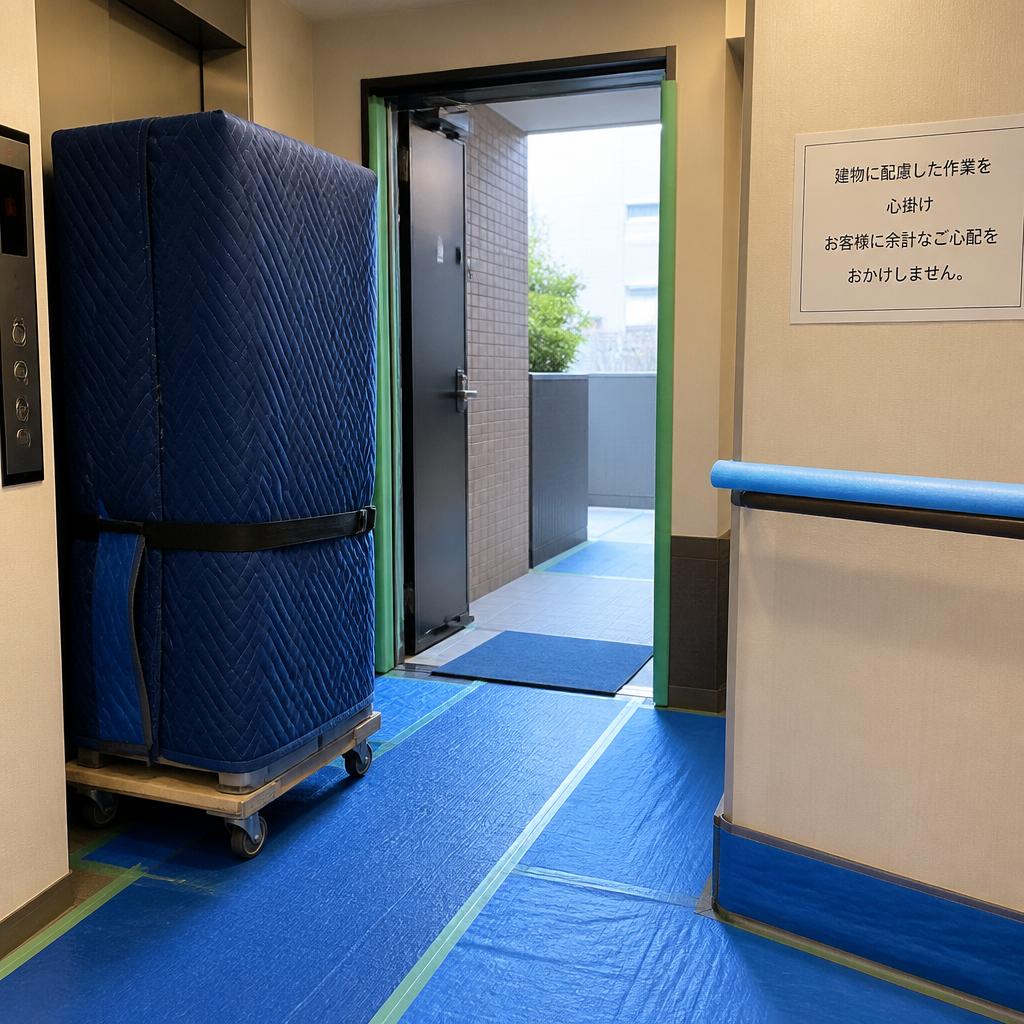 丁寧な搬出作業
