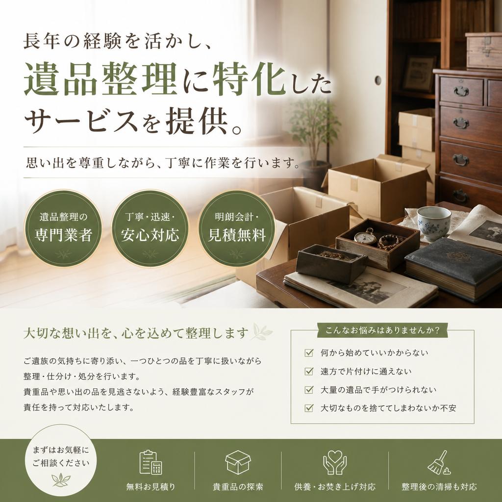 遺品整理の専門家