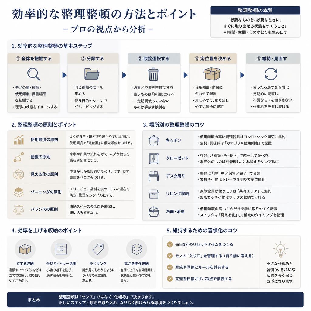 5. 整理整頓のプロが教えるコツ