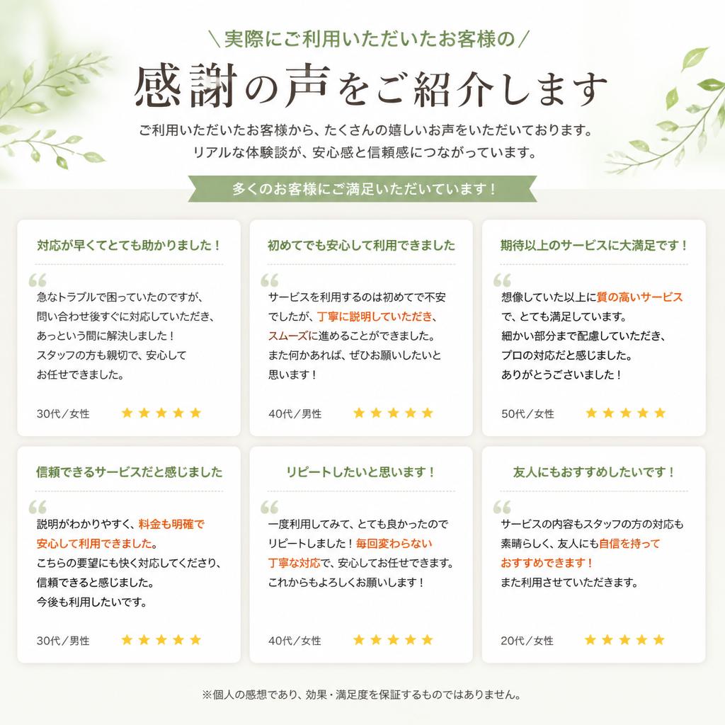 お客様の声