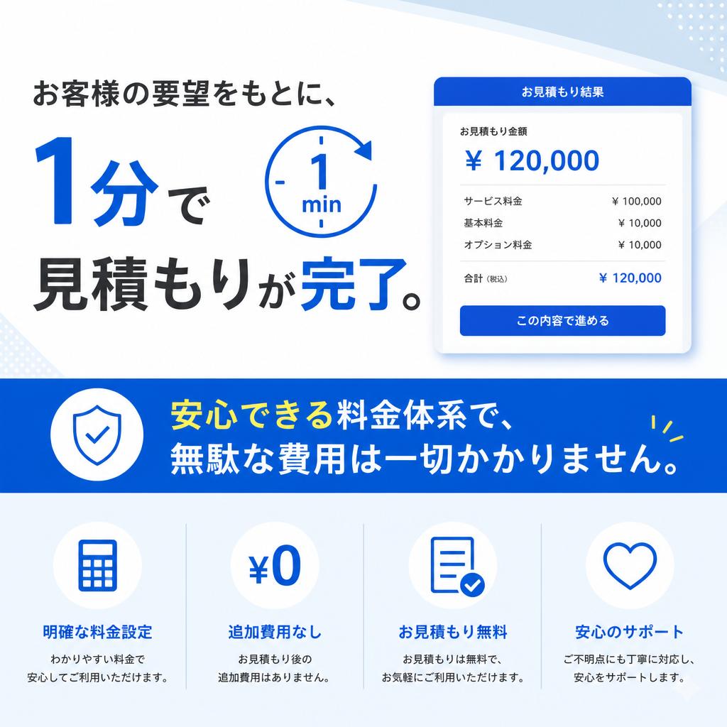 迅速な見積もり依頼