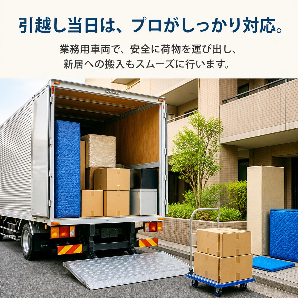 引越し当日も安心
