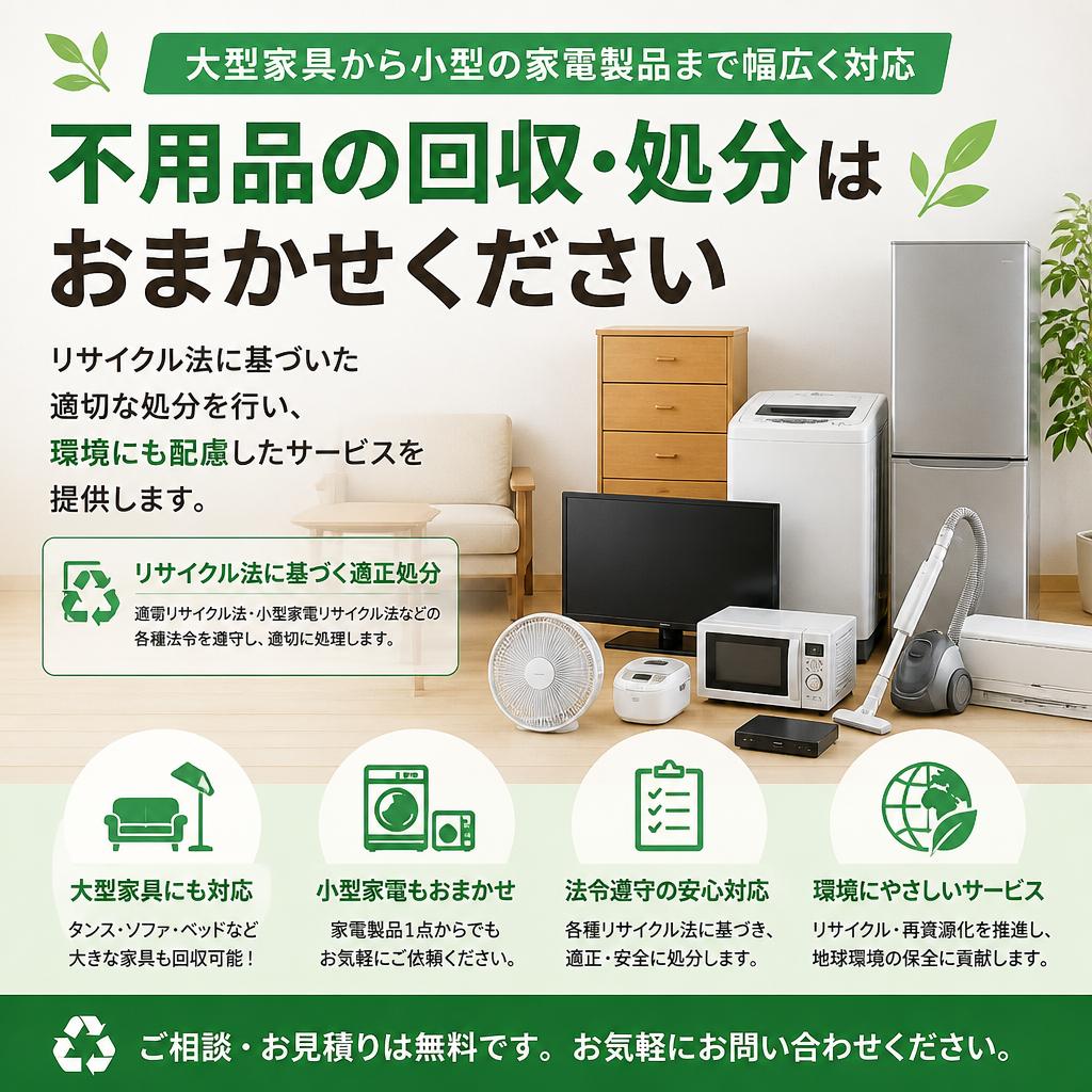 家具・家電の回収処分