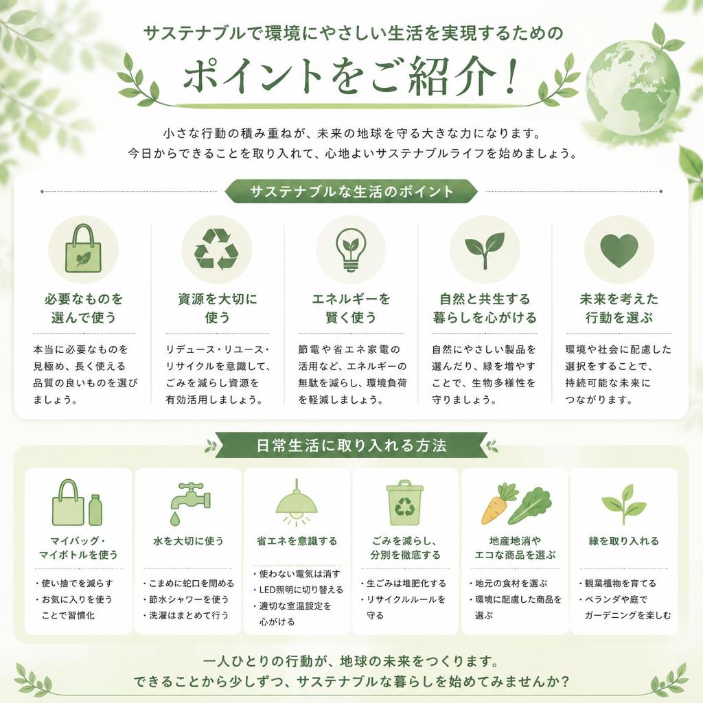サステナブルな生活とは？