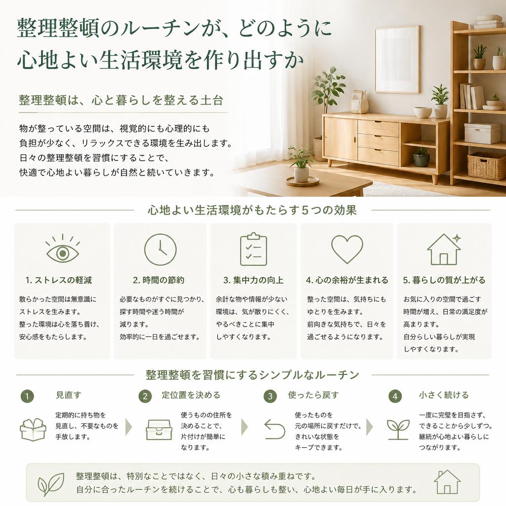 整理整頓のメリット