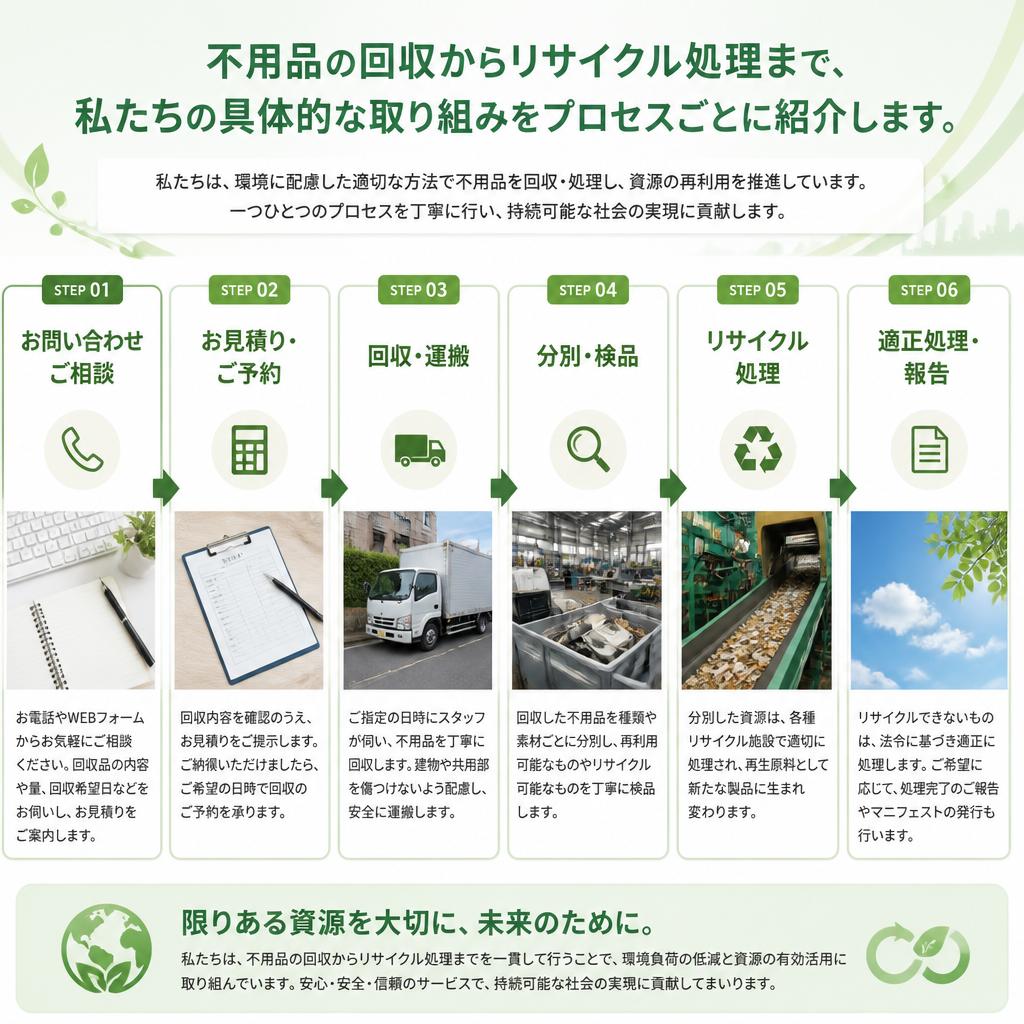 私たちのリサイクルプロセス