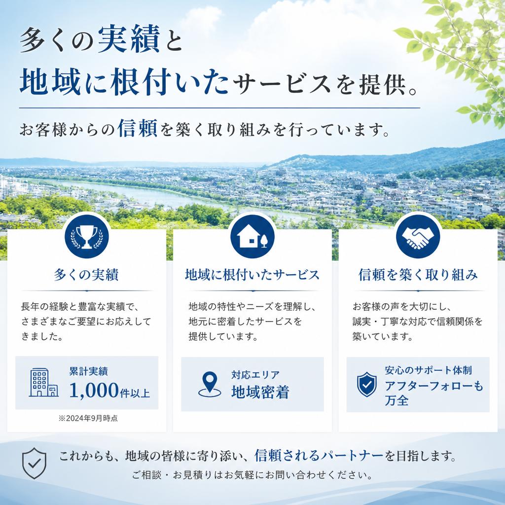 安心・信頼の実績