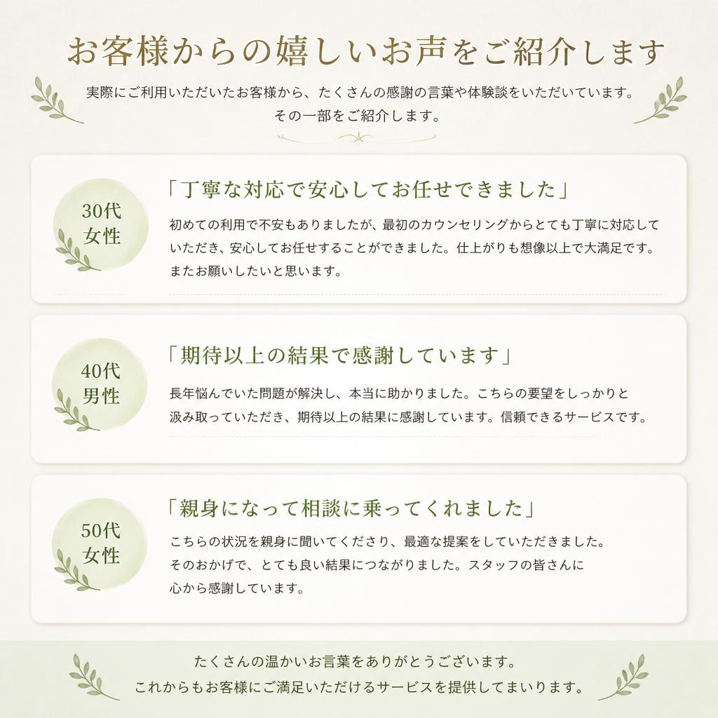 お客様の声