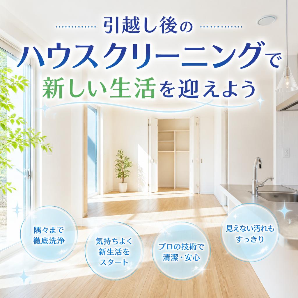 引越し後のハウスクリーニングで新しい生活を迎えよう