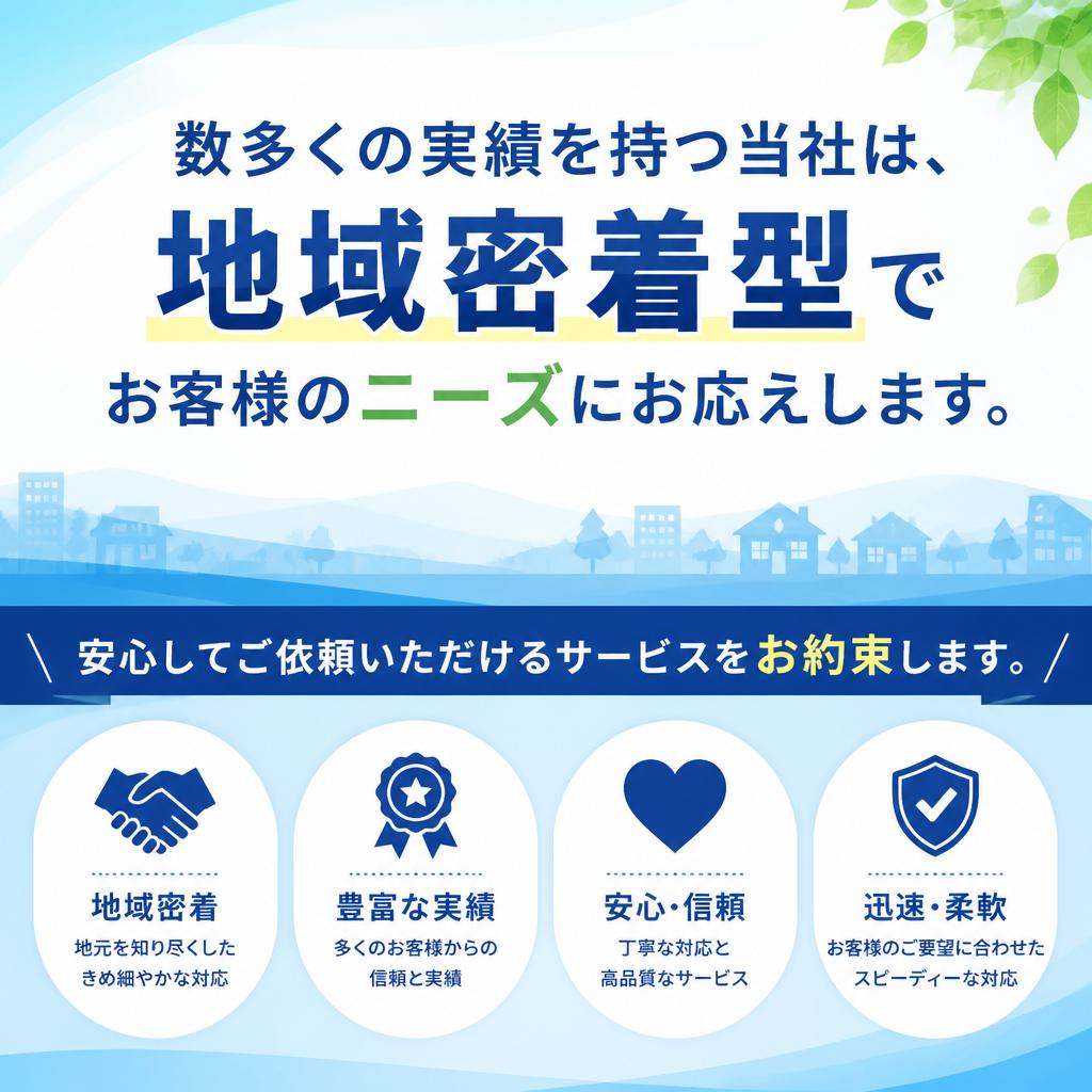 安心と信頼のサービス