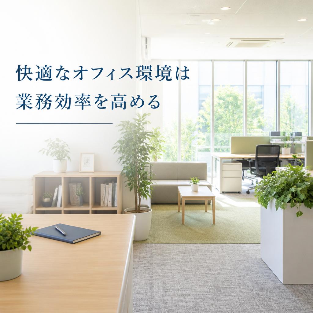 快適なオフィス環境は業務効率を高める
