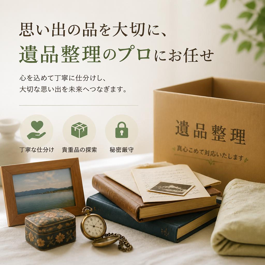 思い出の品を大切に、遺品整理のプロにお任せ