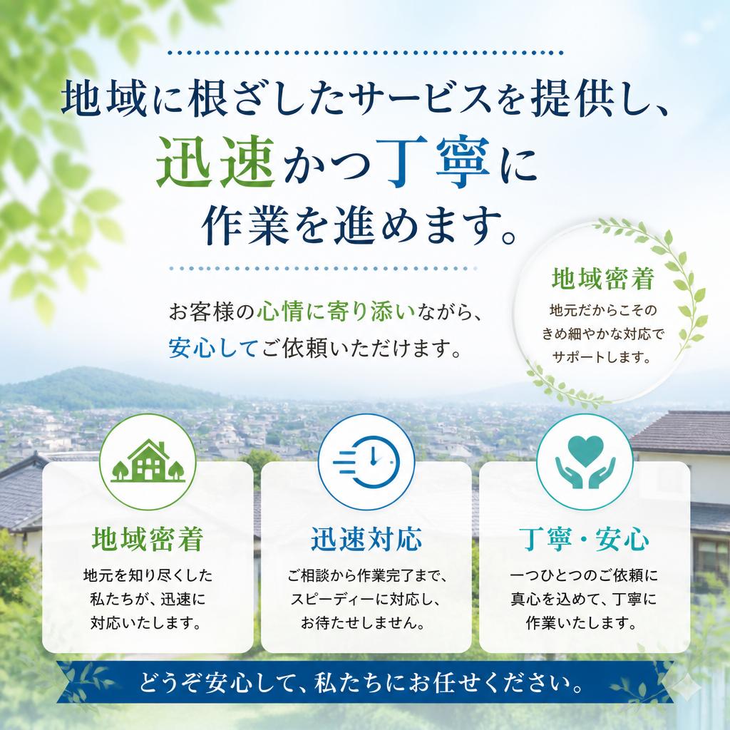 安心・信頼のサービス