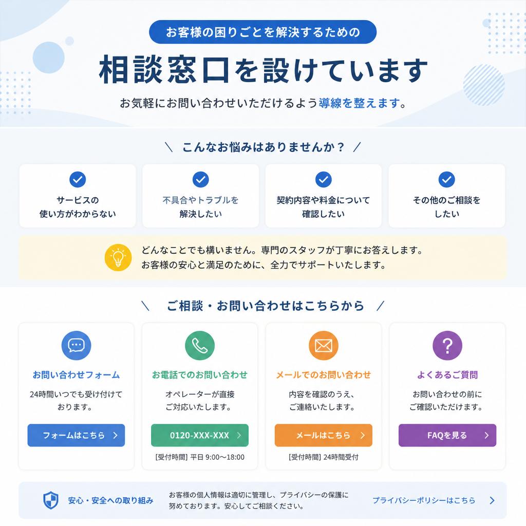 7. お問い合わせ・無料相談