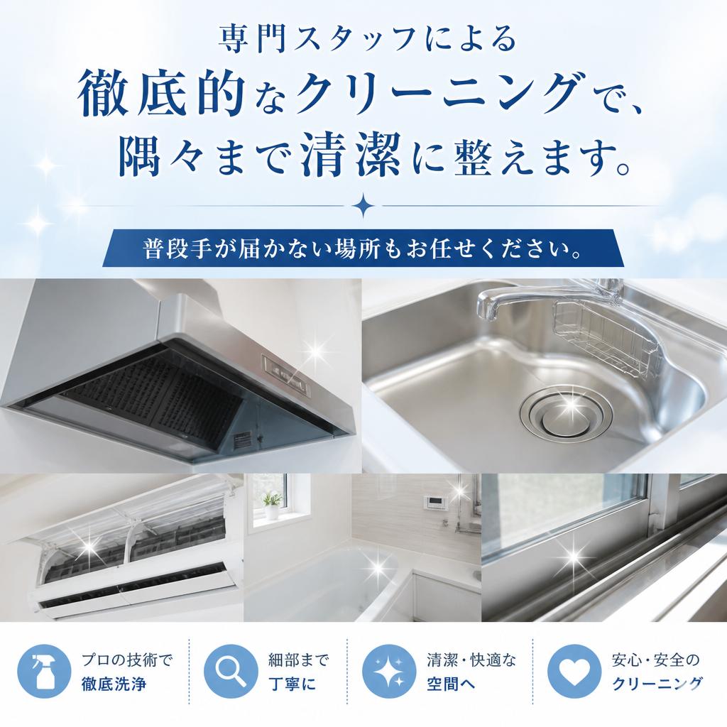 ハウスクリーニングのプロの技術
