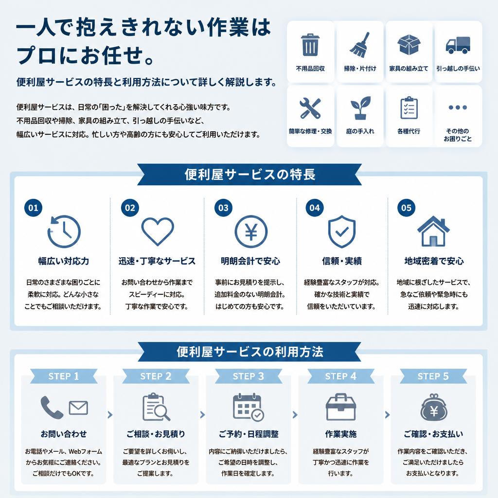 プロの便利屋サービスの活用法