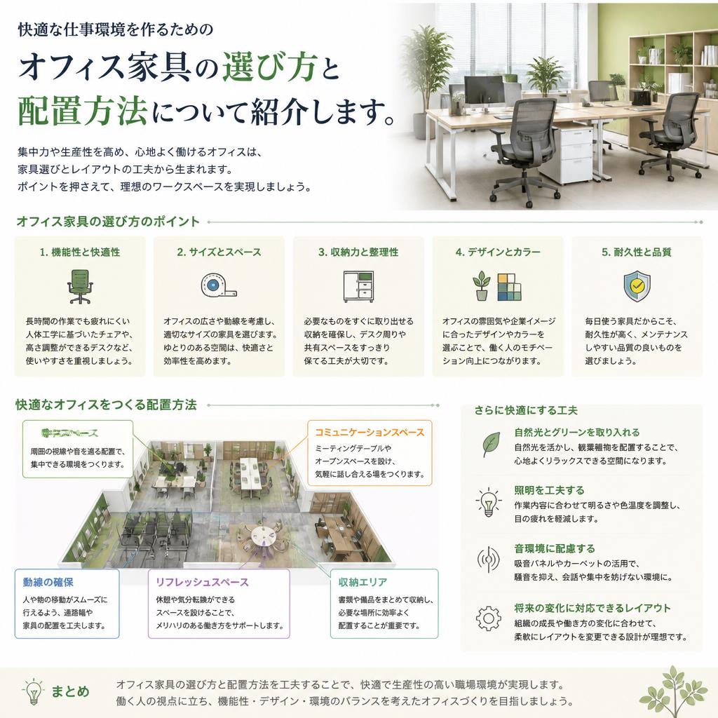 2. オフィス家具の選び方
