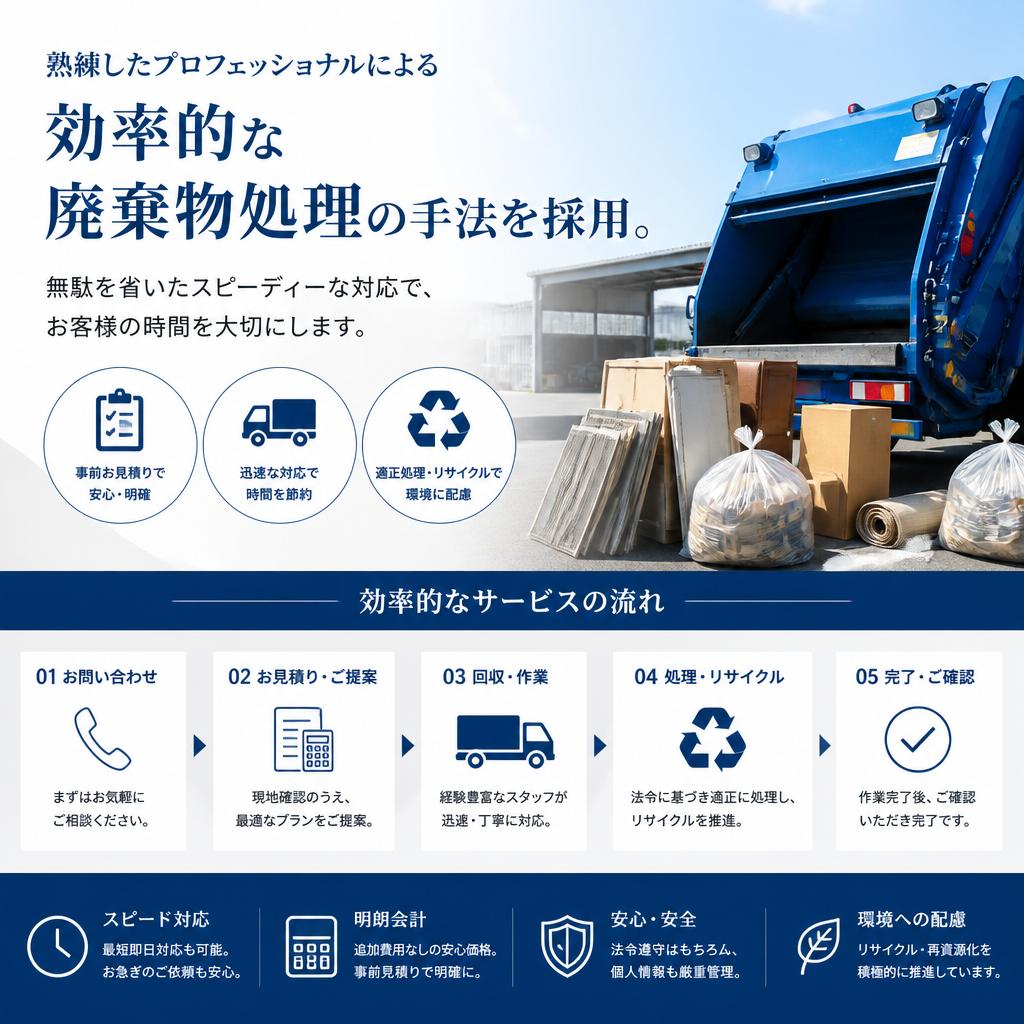 プロの手による効率的処理