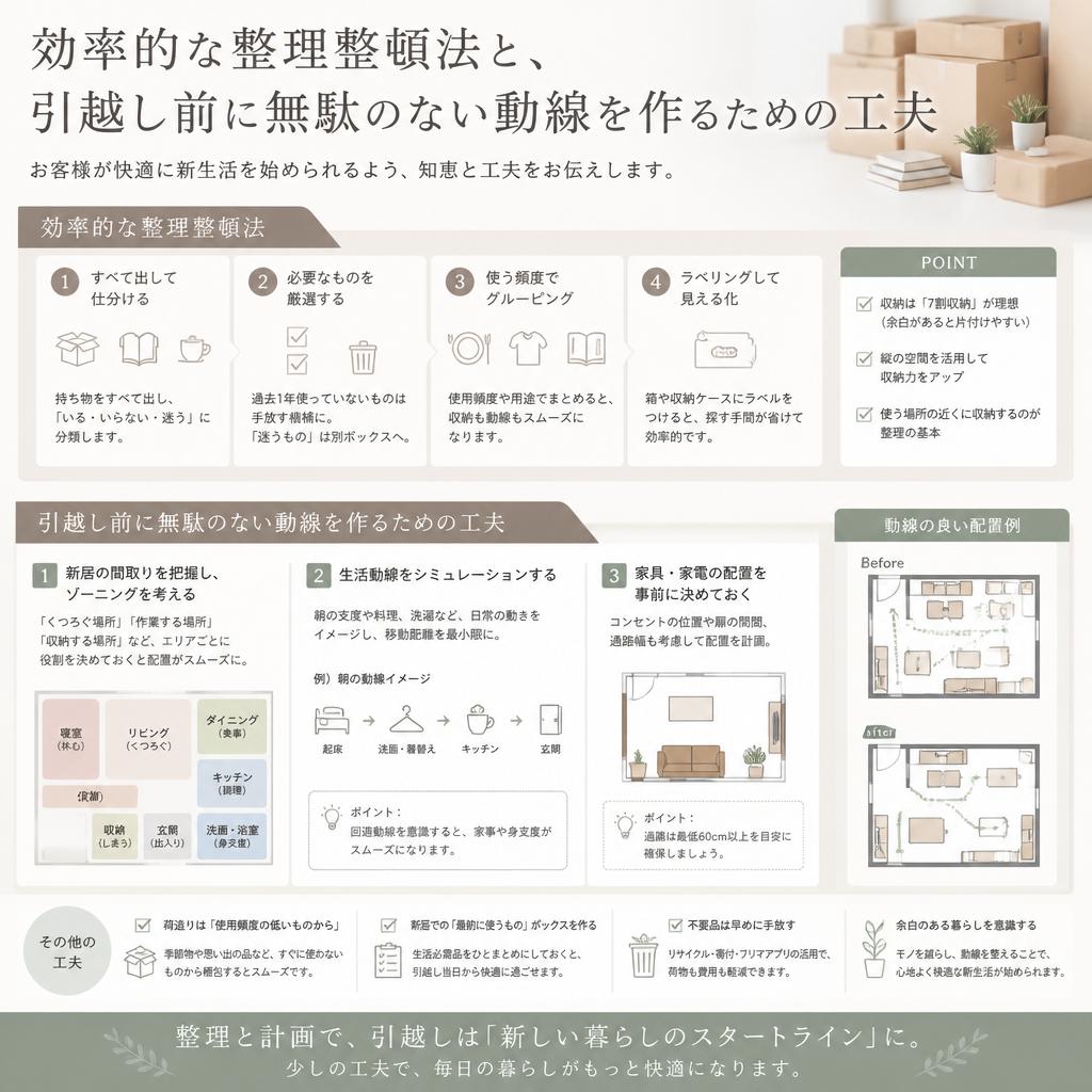 整理整頓のアドバイス