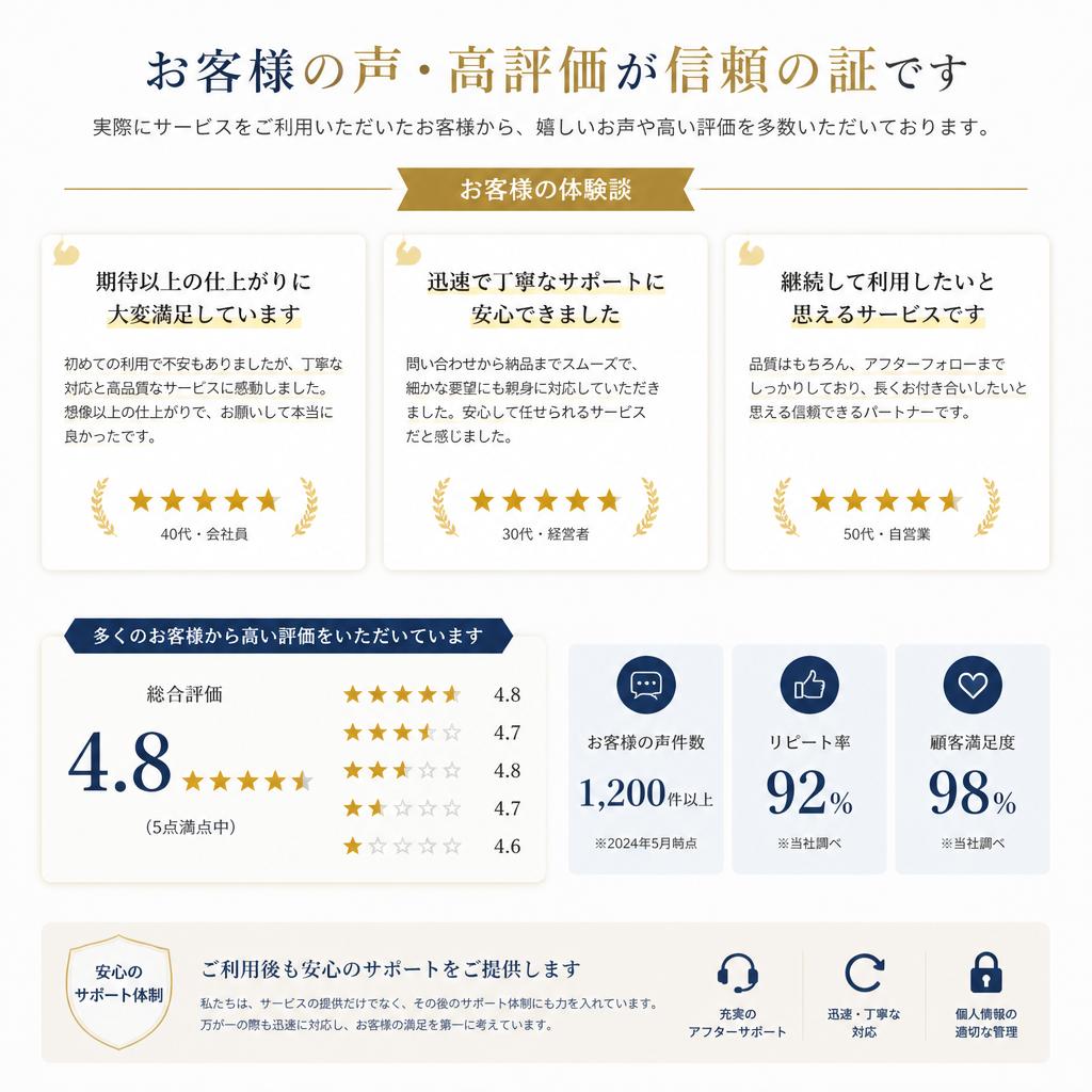 5. お客様の声