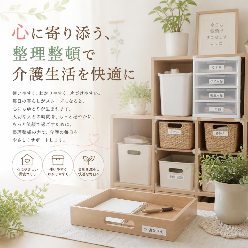 心に寄り添う、整理整頓で介護生活を快適に
