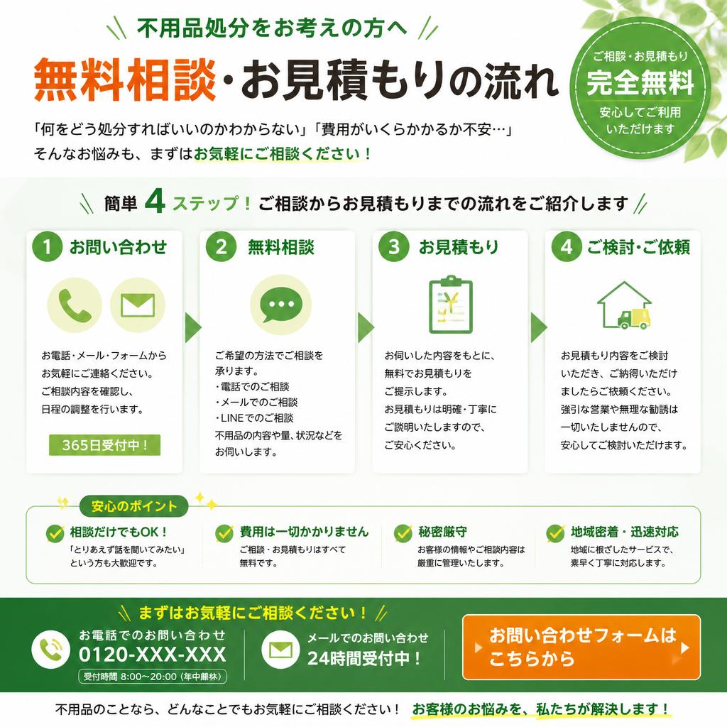 まずは無料相談から：お気軽にお問い合わせを
