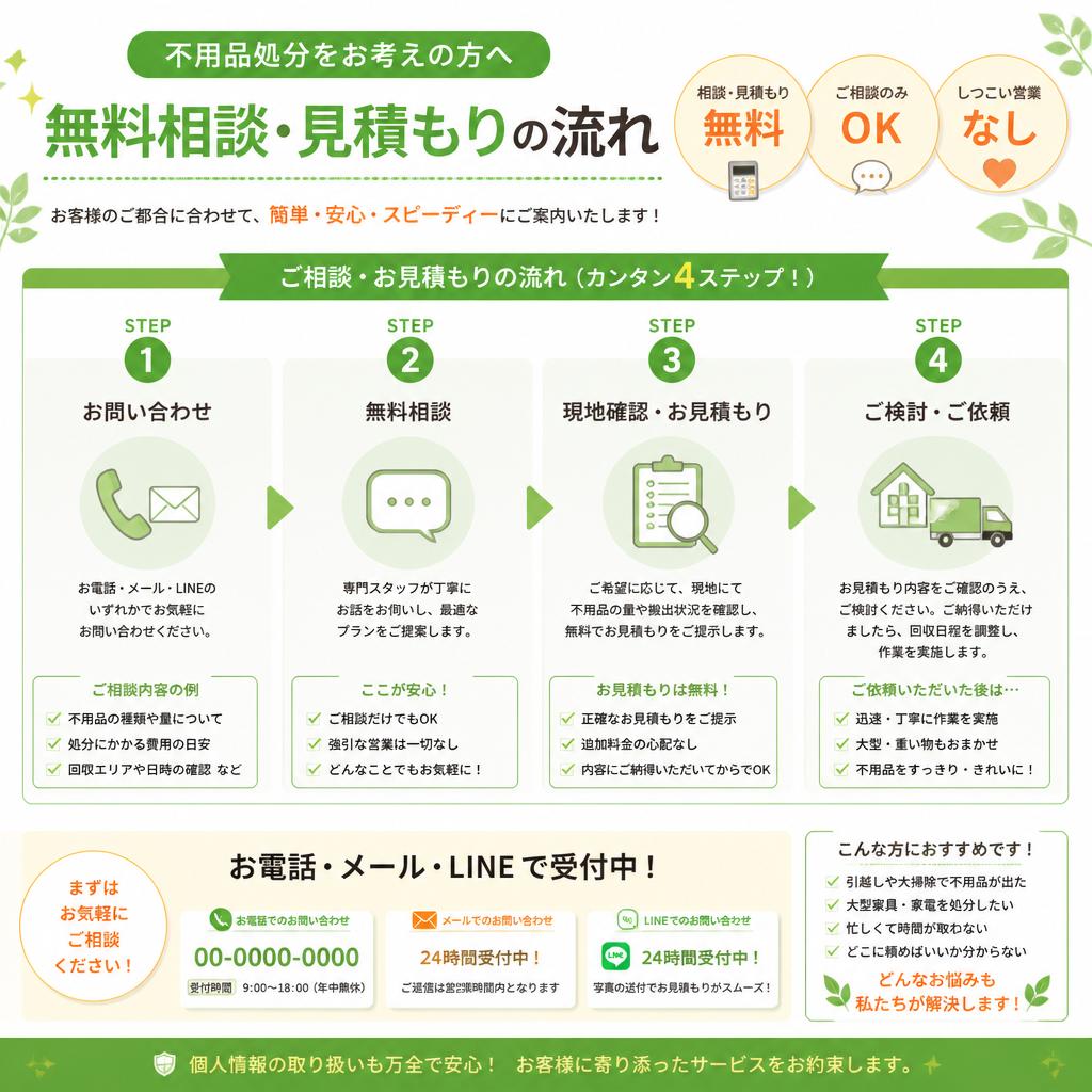 まずは無料相談から：お気軽にお問い合わせを