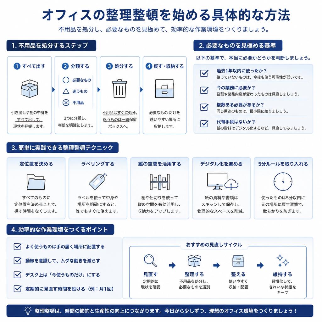 業務効率を上げる整理術とは？