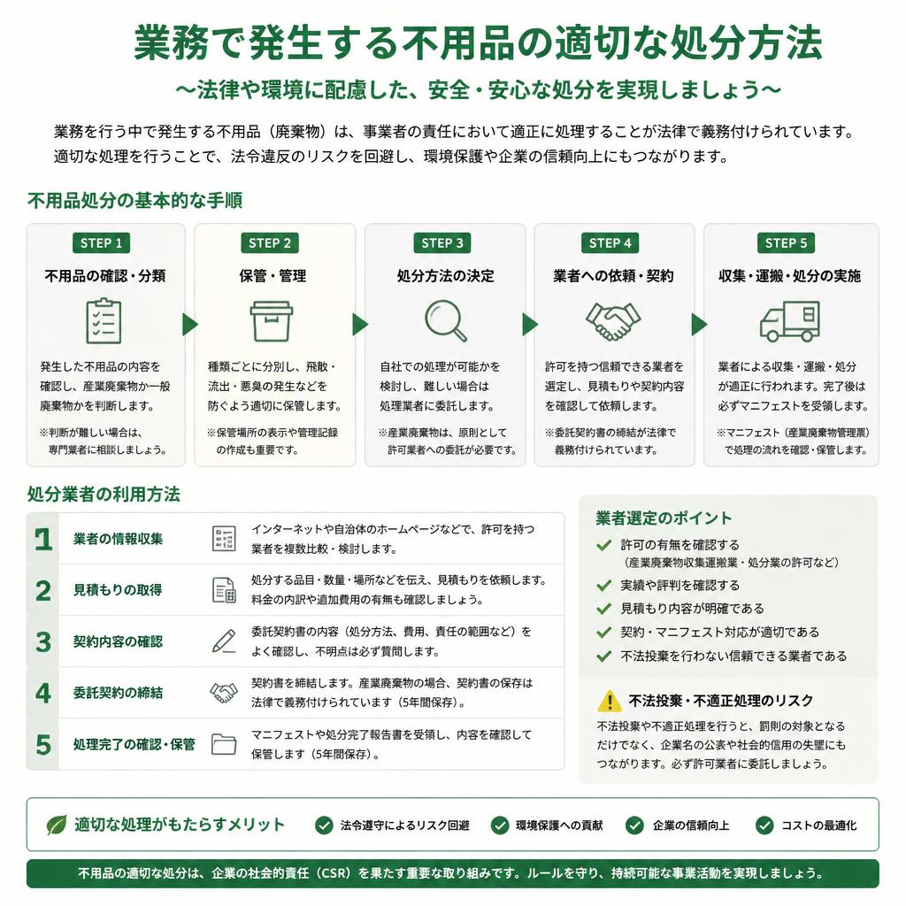 オフィスで出る不用品の処分方法