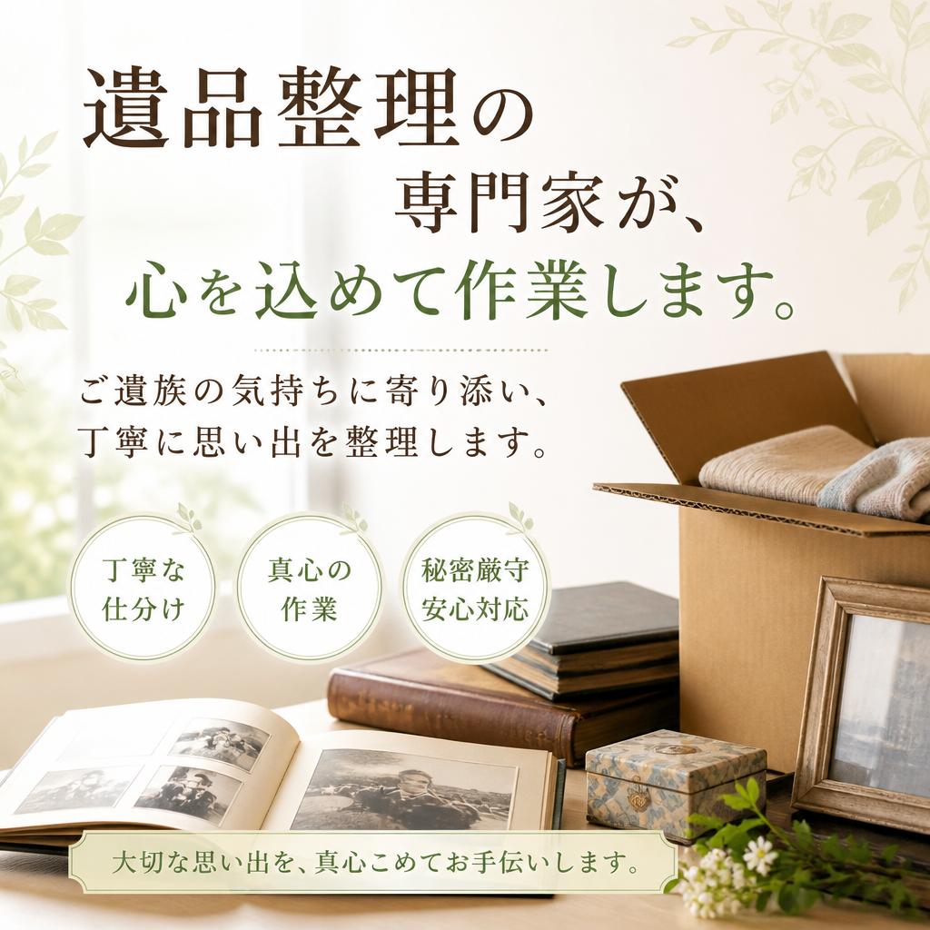 2. 専門家による安心の遺品整理