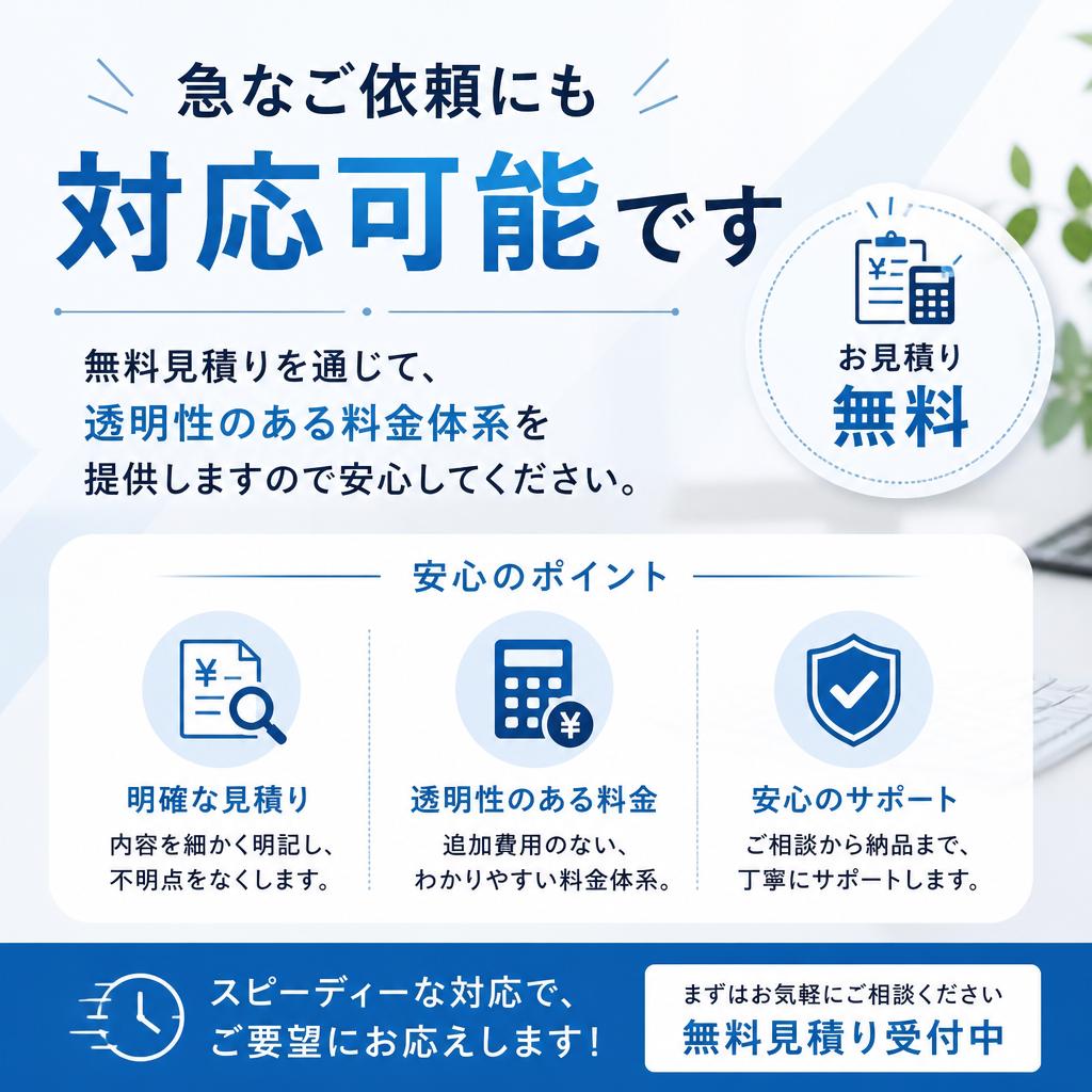 4. 即日対応・無料見積り