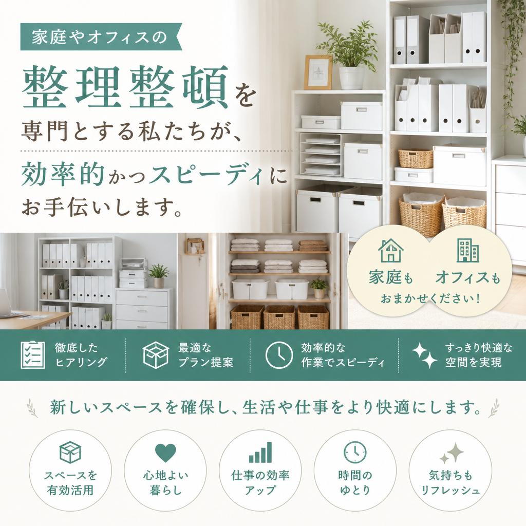 プロによる整理整頓サービス