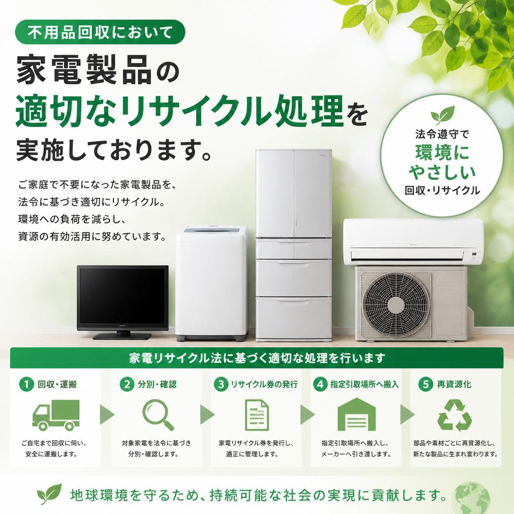 家電製品のリサイクルサービス
