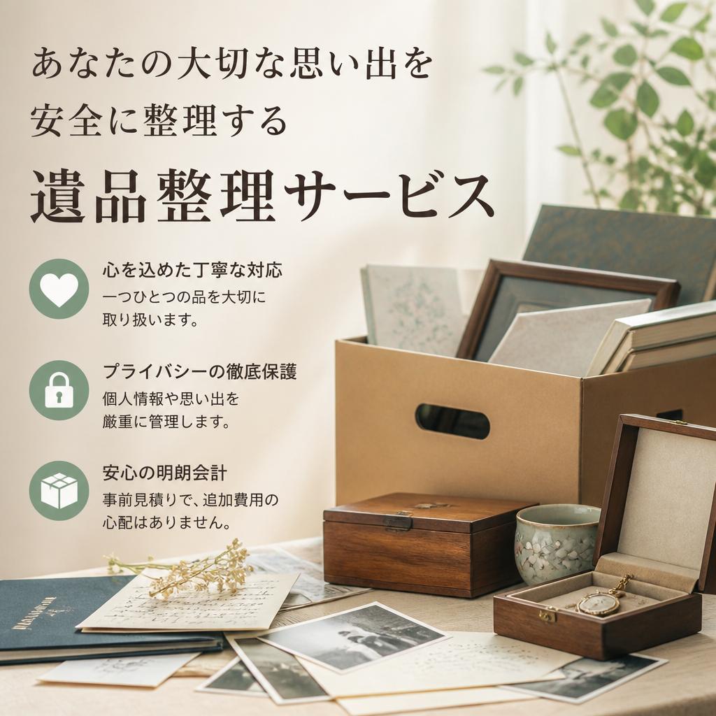 あなたの大切な思い出を安全に整理する遺品整理サービス