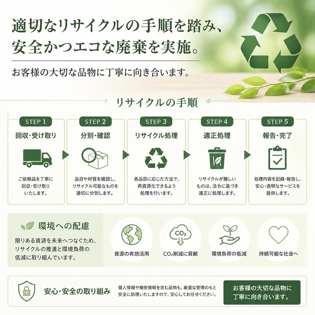 安全な廃棄について