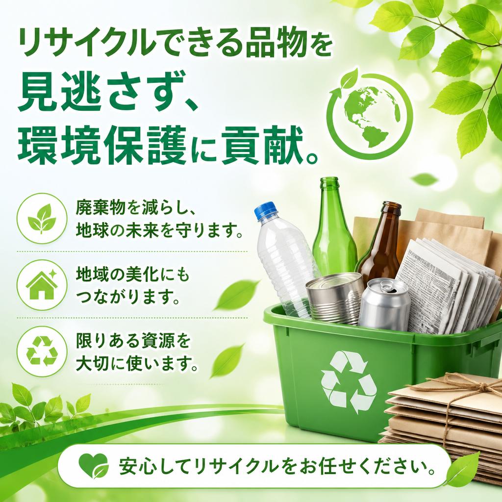 環境に優しいリサイクル