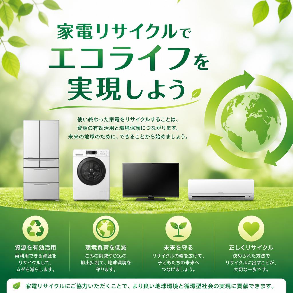 家電リサイクルでエコライフを実現しよう