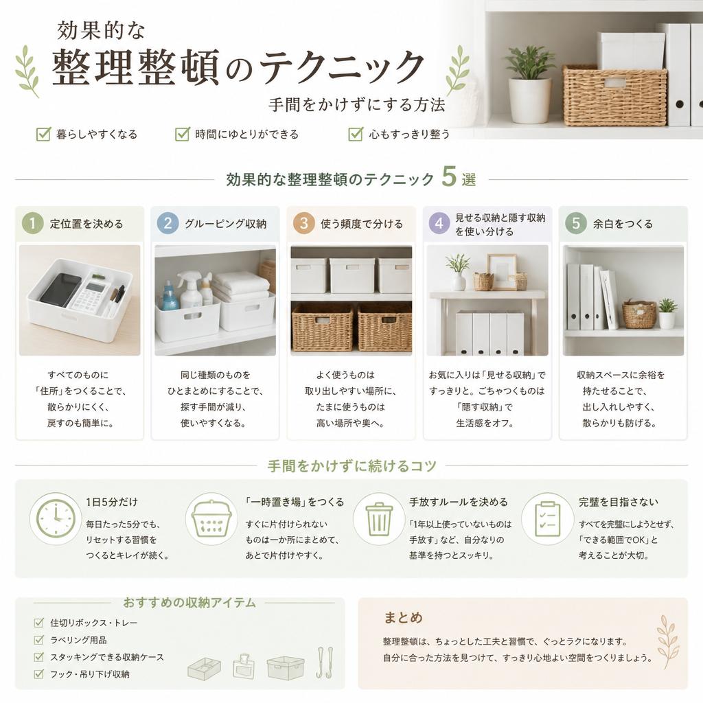 整理整頓のコツ