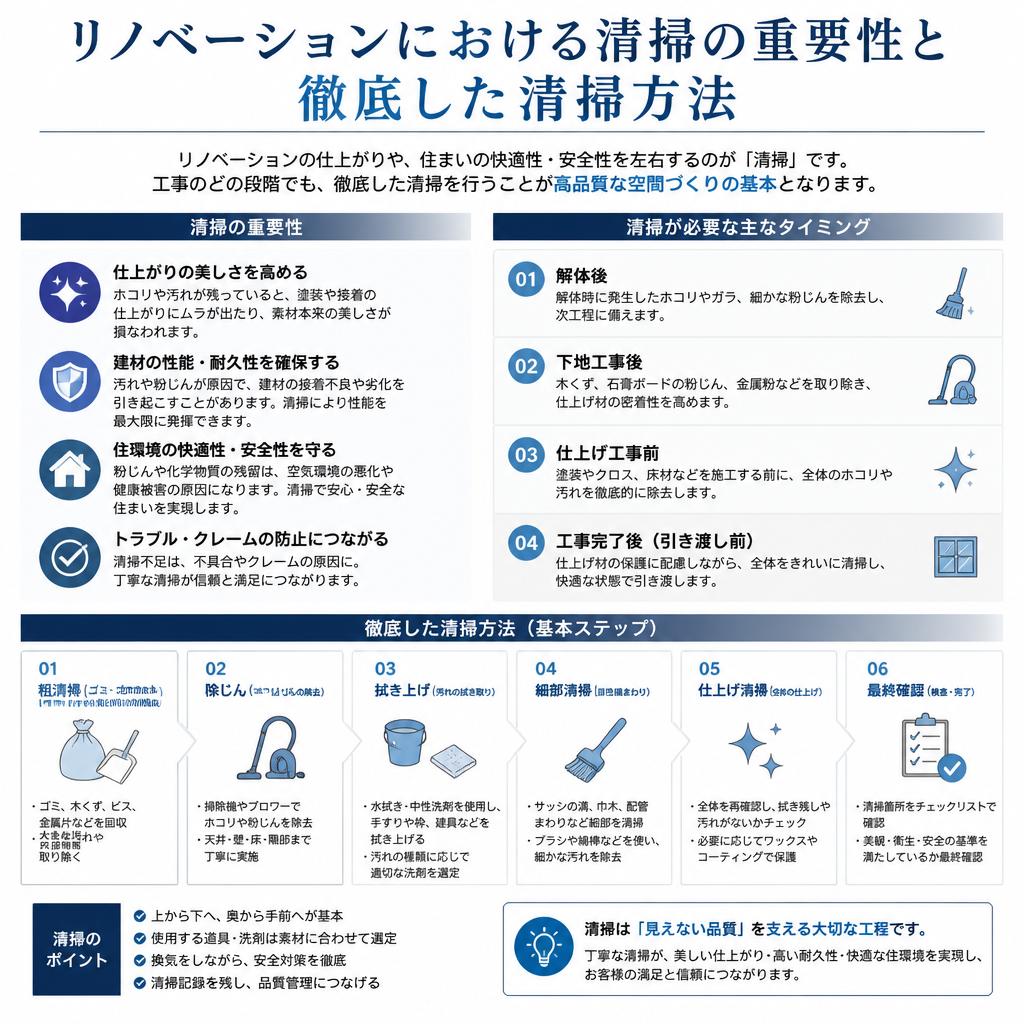清掃のプロセス