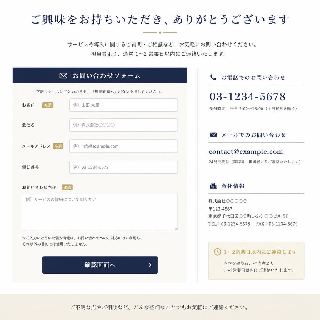お問い合わせ・ご相談