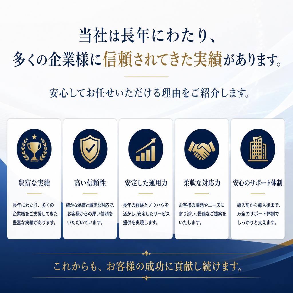 安心・安全な処理の実績