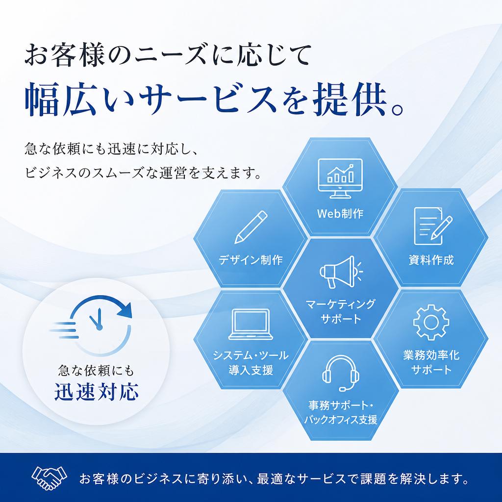 ビジネス支援の柔軟なサービス