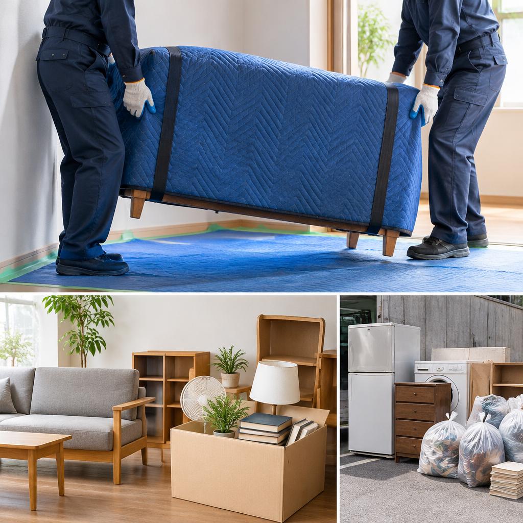 速さだけではない。建物にも品物にも丁寧な作業
