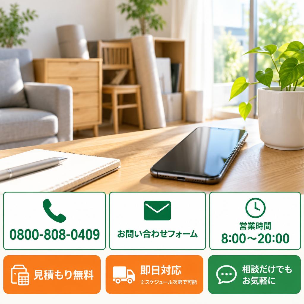 片付けたいと思った今が相談どき。まずは無料見積もりへ