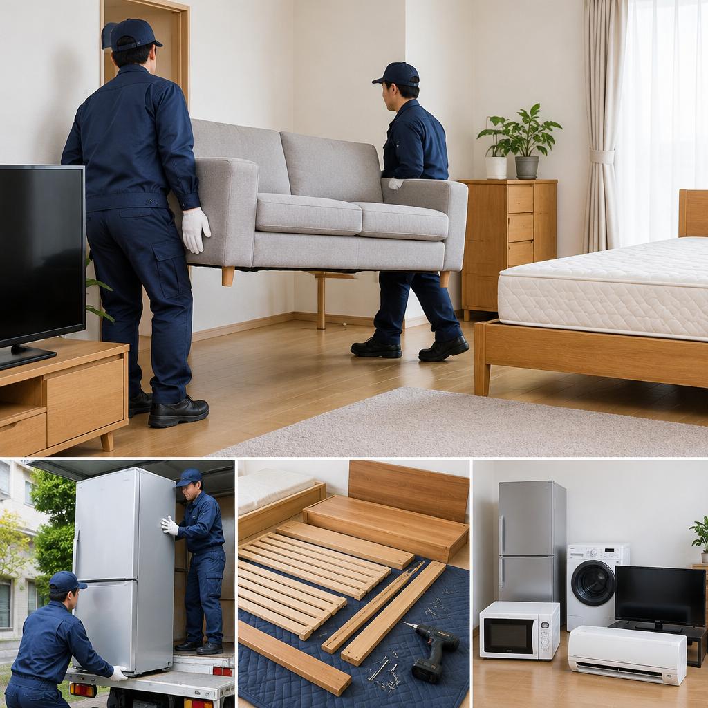 ベッドも冷蔵庫もおまかせ。幅広い品目を回収