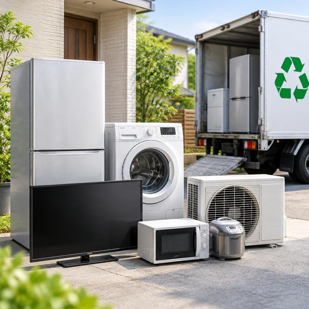 不要な家電、賢く手放して暮らしをスッキリ。家電リサイクルも無料見積もりも、地域密着のプロにお任せください。
