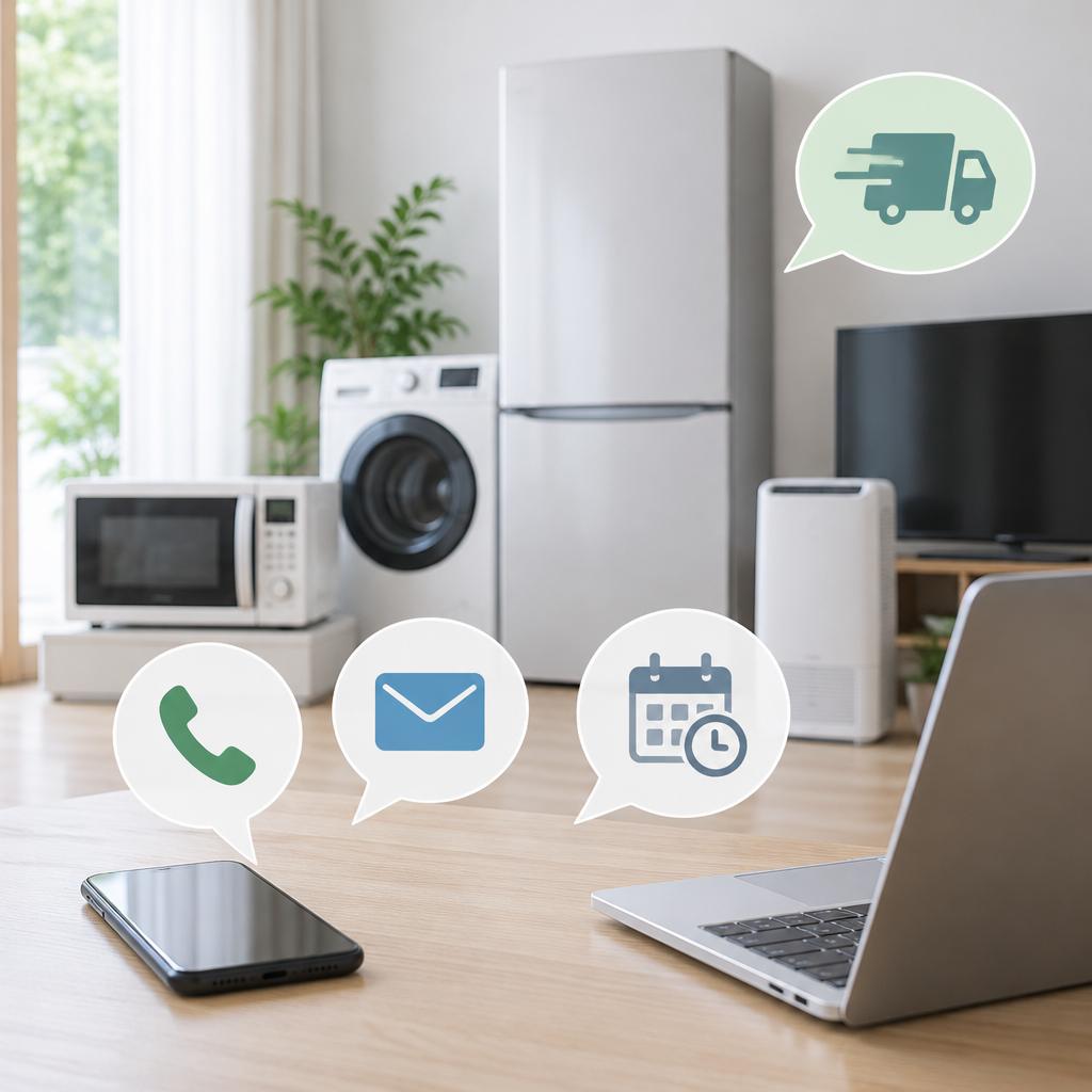 家電を手放して、部屋も気持ちもスッキリ。まずは無料見積もりへ